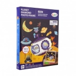 Gyémántfestés – kreatív űr témájú készlet kerettel