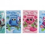 Baglyos jegyzetfüzet biztonsági zárral