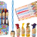 Dinoszauruszos buborékfújó, 34 cm – különböző színek