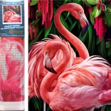 Gyémántfestés Flamingók 30x40cm