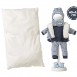 Llorens ruhaszett babáknak New Born 40–42 cm, 6 darabos készlet kétoldalas párnával