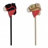 Plüss botló ló hangokkal, 80 cm, fekete