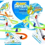 Pingvinek mozgólépcsőn fénnyel és dallamokkal