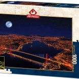 Világító puzzle Három Boszporusz-híd - Art Puzzle Neon