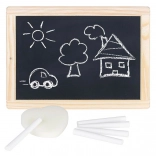 Goki kétoldalas fekete tábla krétákkal