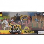 Indián készlet lóval és szekérrel – műanyag játék