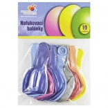 Metálfényű felfújható lufik 26 cm – 10 db-os készlet