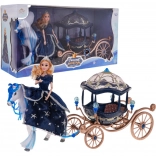 Varázslatos hintó babával – kék