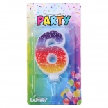 Parti gyertya szám 6 Csillagok