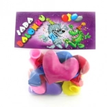 Felfújható szív alakú lufik, 7 darab