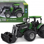 Zöld traktor 1:24 krokodilkanállal