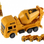 építő műanyag autó 12cm húzós visszahúzó funkcióval