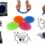 Fidget worm változtatható forma – antistressz műanyag játék, 11 cm