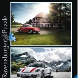 RAVENSBURGER Puzzle Porsche 356 és Porsche 911 2×500 darab