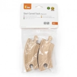 Fa vasúti kanyarok kompatibilis a Maxim - 4 darab