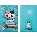 A5 jegyzetfüzet kék kemény borítással és habborítással 96 lap