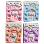 Papír ajándéktáska mackóval, pasztell színek 23 × 18 × 10,5 cm