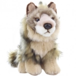 ülő plüss prérifarkas 18 cm