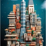 1000 darabos Tajpej puzzle