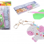 Kreatív kulcstartó készlet gyémántkövekkel, 5 db