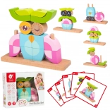 Kreatív 3D fa kockák – bagoly CLASSIC WORLD