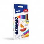 illatos háromszögletű színes ceruzák MFP Essenso 12 db hegyezővel