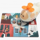 Fa puzzle játék helikopterrel, 24 darabos TOP BRIGHT