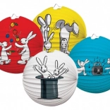 Papír kerek lampion BOB ÉS BOBO 25 cm