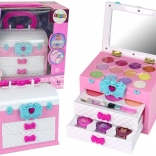 Rózsaszín-fehér gyerek szépségkofferm