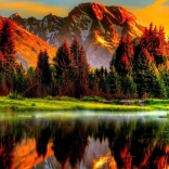 Gyémántfestés Naplemente a tónál 30x40 cm