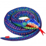 Realista plüss játék kék kígyó 180 cm