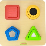 Fa szenzoros formaválogató MASTERKIDZ Montessori
