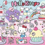 Hello Kitty Puzzle Fedezd Fel a Világot 300 darab