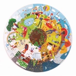 Bigjigs Toys Kerek padló puzzle Négy évszak