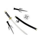 Ninja készlet késsel és dobócsillaggal