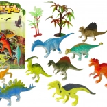 9 darabos dinoszaurusz figura készlet – színes őskori játékok