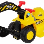 Akkumulátoros gyerek markoló Rider + sisak + mozgatható kanál + tárolóhely