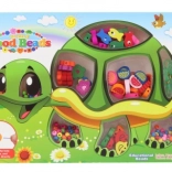 Fa gyöngyök – teknős mintával – fűzőkészlet