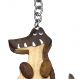 Fa Kulcstartó Krokodil