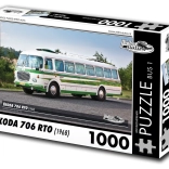 Puzzle RETRO-AUTA: ŠKODA 706 RTO (1968) autóbusz – 1000 darabos