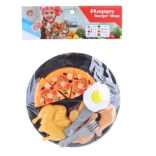 Műanyag ételkészlet tálcával gyerekeknek