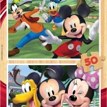 Fa puzzle EDUCA MICKEY ÉS BARÁTAI 2×50 darabos