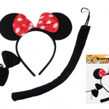 Karneváli készlet - fekete egér