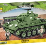 COBI M24 Chaffee – 2. világháborús harckocsi építőkészlet (590 elem, 2 figura)