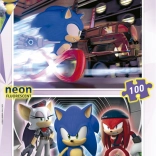 Világító puzzle Sonic Prime 2x100 darab