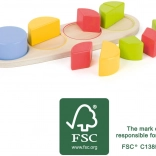 Small Foot Fa Oktató Tábla Törtek