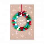 3D karácsonyi üdvözlet Havas falucska