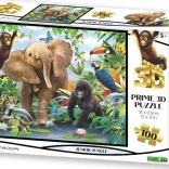 PRIME 3D puzzle Dzsungel 3D 100 darab