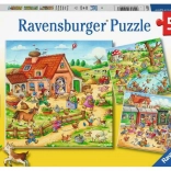 Ravensburger puzzle nyaralás vidéken 3×49 darab