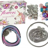 Ékszerkészítő készlet gyöngyökkel és karkötőkkel